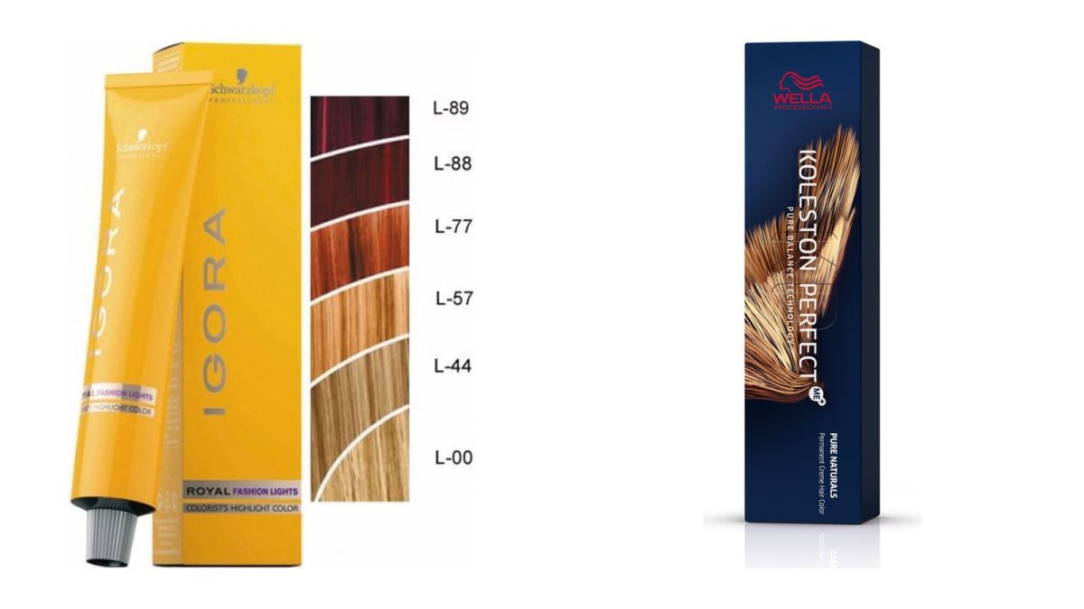 Photos produit de coloration professionnelle en stock